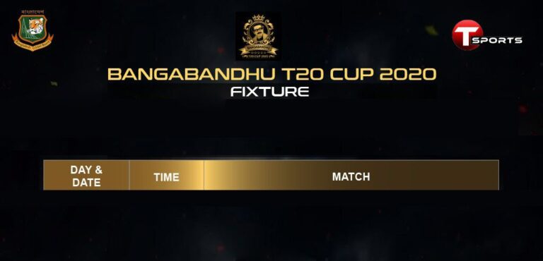 Bangabandhu T20 Cup Fixture