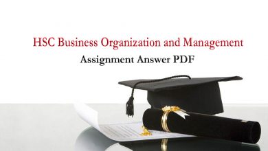 HSC Business Organization and Management Assignment Answer 2022 For 1st & 2nd Week