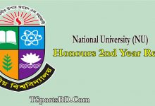 NU Honours 2nd Year Result