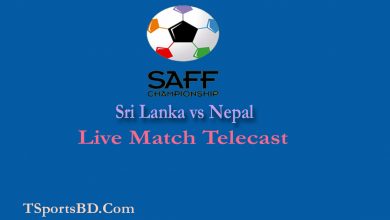 Sri Lanka vs Nepal SAFF Football Championship Live Match