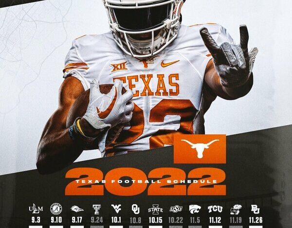 Texas Longhorns Football Schedule