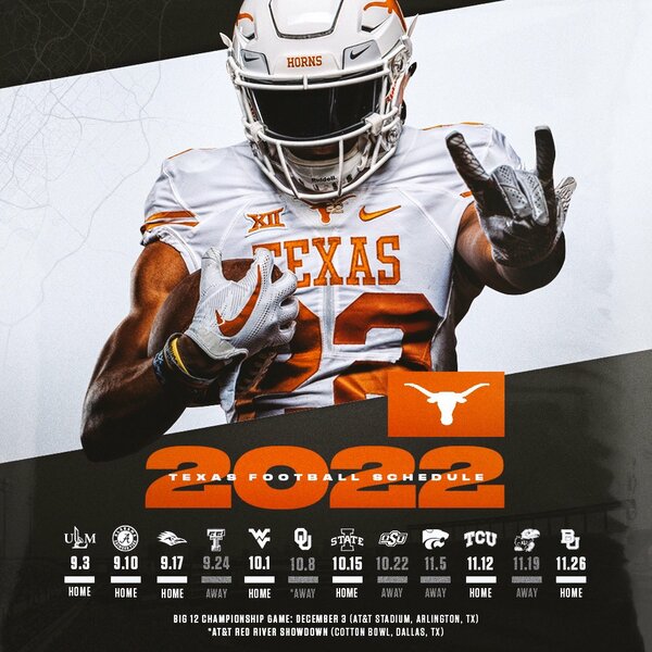 Texas Longhorns Football Schedule