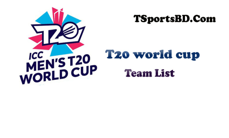 ICC T20 World Cup 2022 Team List & Squad