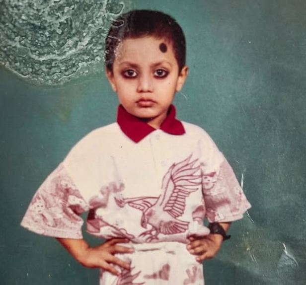 Childhood picture of Rumeen Farhana